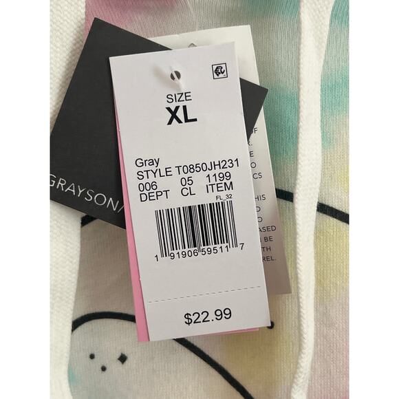 Grayson threads tie-dye NASA sweater size extra large 60% cotton 40% polyester - Picture 2 of 6